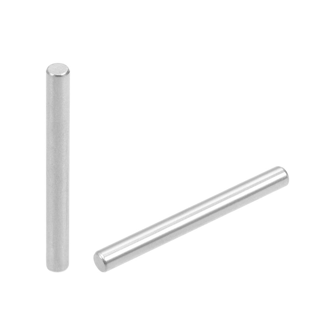 sourcing map 50Pcs 3mm x 30mm Dowel Pin 304 Stainless Steel Shelf Pegs Support Shelves Silver Tone