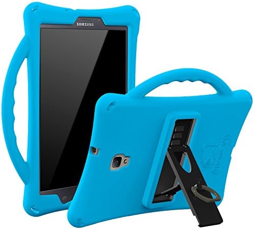 Armera Galaxy Tab A 8.0 Case 2017, [NOT Fit 2015 Tab A 8 SM-T350] Rugged Protective Kids Case Carry On Handle Built-in Stand Finger Ring Holder for Samsung Galaxy Tab A 8.0 SM-T380/T385 Blue