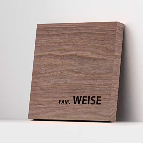 Modernes Schlichtes Namensschild Mit Gravur In Verschiedenen