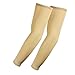 The Elixir Compression Athletic Arm Sleeves, UV Protective Perfect for Basketball, Baseball, Running (Pack of 4 Pairs, Beige)