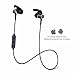 Bluetooth Headphones, EpochAir Wireless 4.1 Magnetic Earbuds Stereo Earphones, Secure Fit for Sports Built-in Mic [Upgraded Version] with Carrying Case (Black)