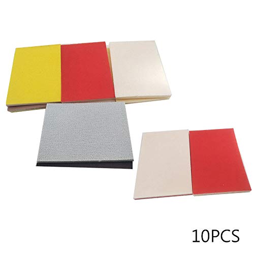 Refaxi Wet Dry Polishing Sanding Sponge Sandpaper Block Pad Mixed Assorted Grit (random 1800-2000 granularity)