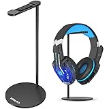 BENGOO Gaming Headset Headphone Stand for PC PS4 Xbox One Headset, Aluminum Headset Holder Headphones Display Stand Mount for Desk - Black (Headset Not Included)