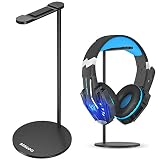 BENGOO Gaming Headset Headphone Stand for PC PS4 Xbox One Headset, Aluminum Headset Holder Headphones Display Stand Mount for Desk - Black (Headset Not Included)