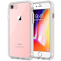 JETech Case for Apple iPhone 8 and iPhone 7, 4.7-Inch, Shock-Absorption Bumper Cover, Anti-Scratch Clear Back, HD Clear