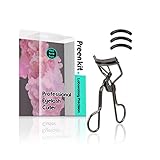 Vegan, Cruelty Free and Nickel Free. Professional Eyelash Curler with Refill Pads. Dramatic Lash look in Seconds! Works with False or Natural Eyelashes. Black. Satisfaction Guarantee! By PREEN KIT.