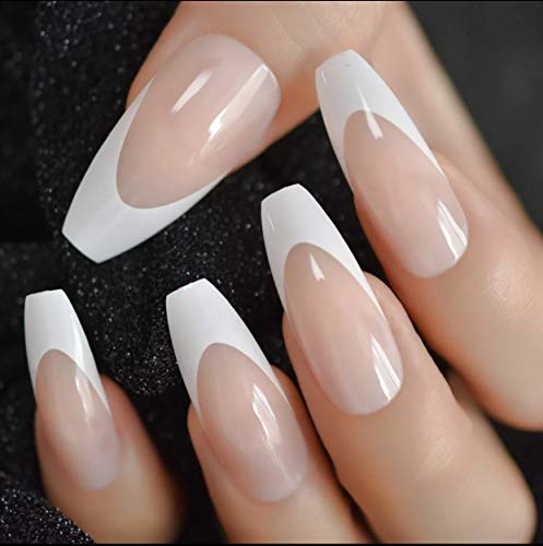 EDA LUXURY BEAUTY NATURAL NUDE PINK WHITE FRENCH GLAMOROUS Full Cover Press On Gel Glitter Artificial Tips Shiny Acrylic Extreme False Nails Extra Long Ballerina Coffin Square Super Fashion Fake Nails 2 EDA LUXURY BEAUTY NATURAL NUDE PINK WHITE FRENCH GLAMOROUS Full Cover Press On Gel Glitter Artificial Tips Shiny Acrylic Extreme False Nails Extra Long Ballerina Coffin Square Super Fashion Fake Nails