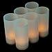 HERO-LED CD-RC-12ST-A Rechargeable LED Electric Candles, Flameless Flickering Tea Lights, Set of 12, Amber Color