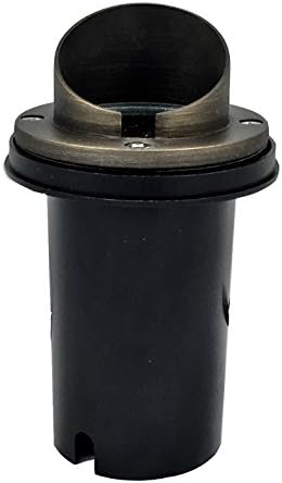 LUMiON Outdoor Lighting Covert Shroud Sealed InGrade Micro Brass Spot Light Antique Bronze