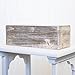 Wood Planter Box Set, Rustic Whitewash, Country House Charm, Plastic Liners, Long Rectangle, 12 x 4 Inch, Wedding Decor and Floral Arrangements, Natur