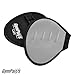 Sweaty Hands Gloves - Real Leather Gym Workout Grips (Grey) - 4 Finger Loop Sweat Proof Backing
