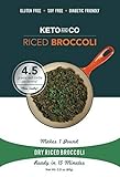 Keto and Co - Dry Riced Broccoli - 5 Servings, 1lb Prepared