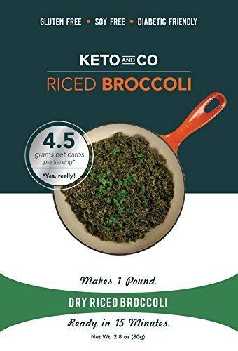 Keto and Co - Dry Riced Broccoli - 5 Servings, 1lb Prepared