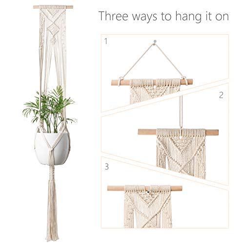 4 Mkono+Macrame+Hanger+Hanging+Planter