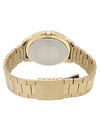 Casio mtp-vd01g-1bv para hombre Enticer tono de oro acero inoxidable, esfera de color negro Casual analógico reloj deportivo