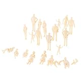 20pcs Unpainted Model Train People Figures 1:30