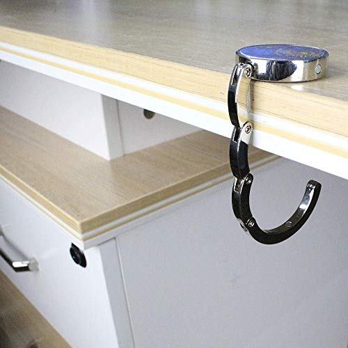4 Pack Foldable Handbag Hooks Folding Table Hanger Holder Purse Hooks