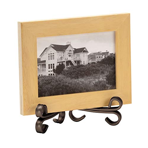 image for mDesign Decorative Metal Display Easel, Cookbook Holder, and Plate Sta