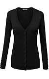 ACEVOG Women Button Down Long Sleeve Basic Knit Cardigan Sweater Tops Knitwear