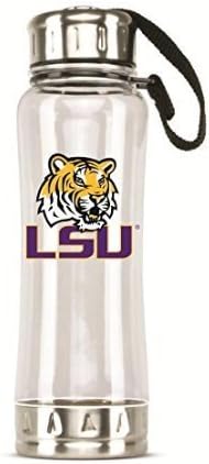 NCAA LSU Clip-On Water Bottle | LSU Tigers BPA Free Water Bottle with Stainless Steel Accents by TitanWebStores.com