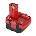 POWERAXIS 12v 3.0Ah NI-MH Replacement for Bosch BAT043 BAT045 BAT046 BAT049 BAT120 BAT139 Cordless Tools Full Capacity Battery (Red&Black)