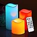 Primacc Flameless Candles LED Battery Operated Lights With 18 Keys Remote Timer