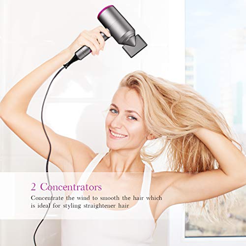 LARMHOI 1875W Ionic Hair Dryer Professional Ionic Blow Dryer with 2