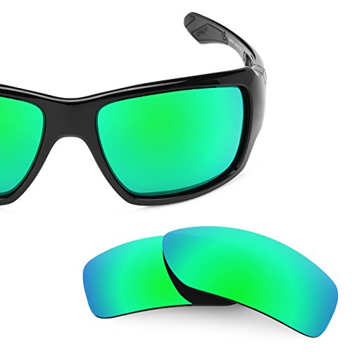 Revant Polarized Replacement Lenses for Oakley Big TacoEmerald Green MirrorShield