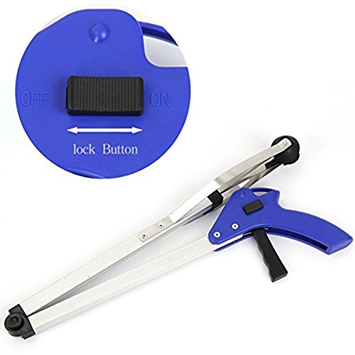 32” Suction Cup Reacher Grabber Tool Foldable Reacher Grabber Pick Up Tool,Extender Long Arm Reacher Trash Pickers Folding Hand Long-Reach Pick-Up Grippe, Grab Reach Tool for Trash Pick Up#23-JSQ