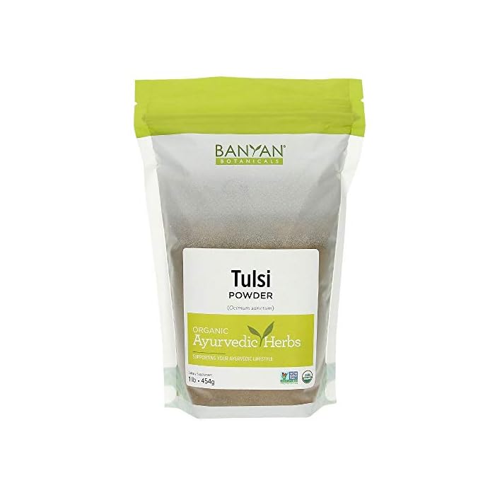 Banyan Botanicals Tulsi Powder, 1 Pound - USDA Organic - Ocimum Sanctum - Holy Basil - Ayurvedic Adaptogen*