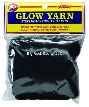 Atlas Mike's 77002 UV Glow Yarn, Black