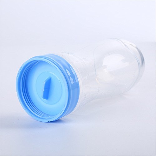 Gaodear 120ml Silicone Squeeze Rice Cereal Bottle Feeding Bottle Soft Spoon Head BPA Free For Baby Food Dispensing Newborn Toddler With Retail Package Box (Blue) - Thumbnail 7