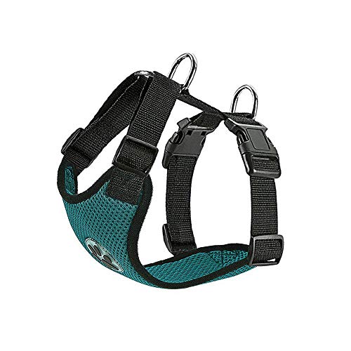 SlowTon Dog Car Vest Harness Multifunction Adjustable Double-Ring Breathable Mesh Fabric Harness for Cat Puppy Road Trip Daily Walks