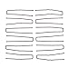 Mia Sqhair Pins, Square Shaped Bobby Pins for Long and/or Thick Hair, Brown, Zippered Storage Pouch, for Updos, Women, Girls, Buns 12 pcs