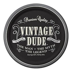 Creative Converting 8 Count Vintage Dude Round