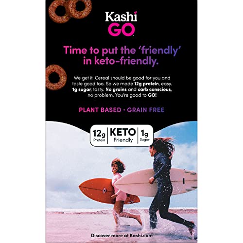 Kashi GO Breakfast Cereal, Vegan Protein, Keto Friendly Cereal, Dark