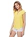 MakeMeChic Women's Cut Out Chiffon Blouse Scallop Cap Short Sleeve Shirts Tops