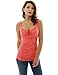 PattyBoutik Women Empire Waist Lace Up Pleated Sleeveless Blouse (Coral Small)