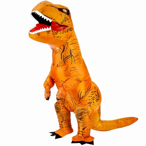 Photo 1 of viwzon Inflatable Dinosaur Costume Adult, Inflatable Halloween Costumes for Men, Dinosaur Inflatable Costume Adult, Dinosaur Costume Adult, T-Rex costume