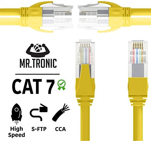 Mr. Tronic Patch Cable Cat 7 Ethernet 50m, High Speed LAN Ethernet Network Cable with RJ45 Ends Connectors, Cat7 Internet - Image 5