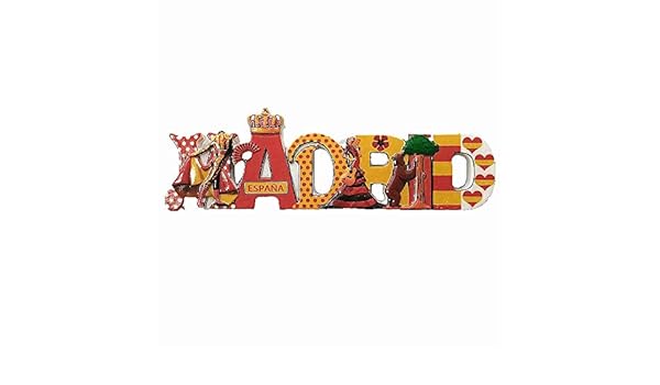 MUYU Magnet Imán para Nevera con diseño de Madrid España 3D ...