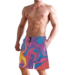 Aluy's boutique Men's Summer Cool Swim Trunks Quick