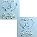 Set 6pcs SML Earbuds 4pcs Good Earhooks for Plantronics Voyager Edge Mobile Headphones Wireless Headset Earloops Earclips Small Medium Large Eargels Eartips Ear Hook Loop Clip Bud Gel (Clear 2sets)