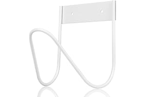 Flymer Hose Holder Water Hose Holders for Outside, Stainless Steel Garden Hose Hanger Wall Mount for Garden Hose - White, Set