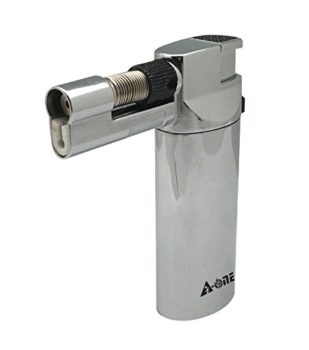 A-ONE GAS TOOL Refillable Torch Lighter-Cigar Lighter-Pocket Cigar-Lighter Torch-Flame Lighter-Butane Lighter- Butane Cigarette Lighters-Jet Flame Butane Gas Torch-Gas Microtorch