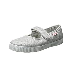 Cienta girls Mary Jane Shoe, Silver, 27 M EU / 9.5