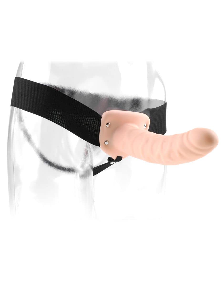 Pipedream Fetish Fantasy 8-inch Hollow Strap On Flesh