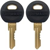 1 Pair (2 Keys) Replacement for TriMark Keys 60-400 Compartment Key RV Lock Baggage Utility Door