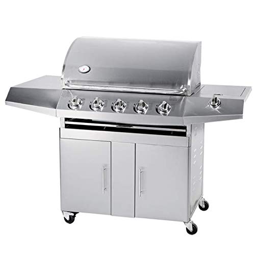Import For Me Barbecue Gas Gpl Metano Total Inox 5 Fuochi