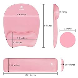 Memory Foam Set Keyboard Wrist Rest Pad & Mouse